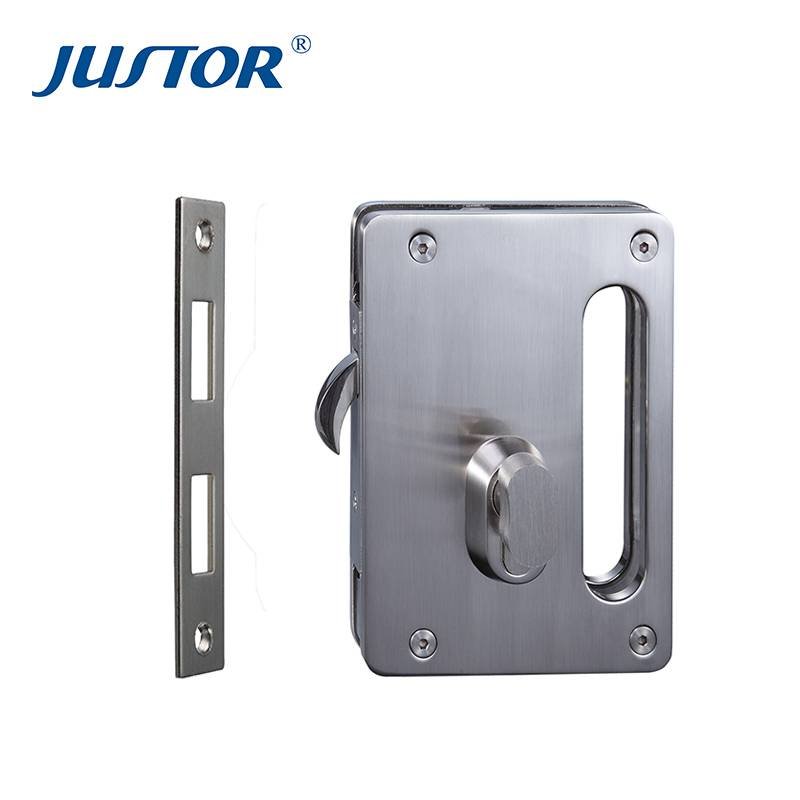 JU-W515 high quality glass door lock, aluminum sliding glass door hardware
