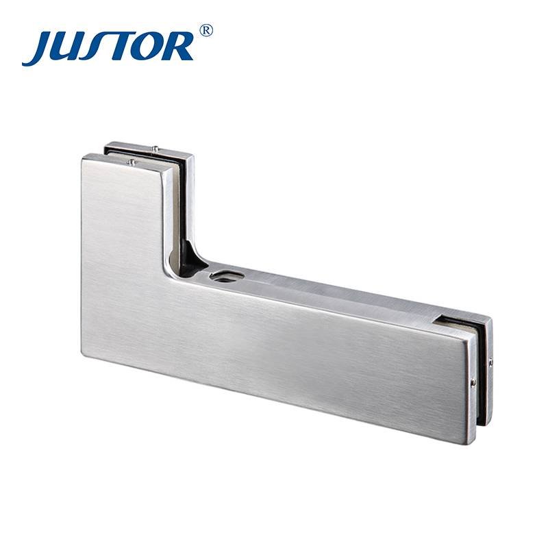 Kaida glass hardware JU-630B Best Quality Die Casting Crank Clamp Glass Clip Door Hardware Bottom Patch Fittings Glass Patch Fitting image26