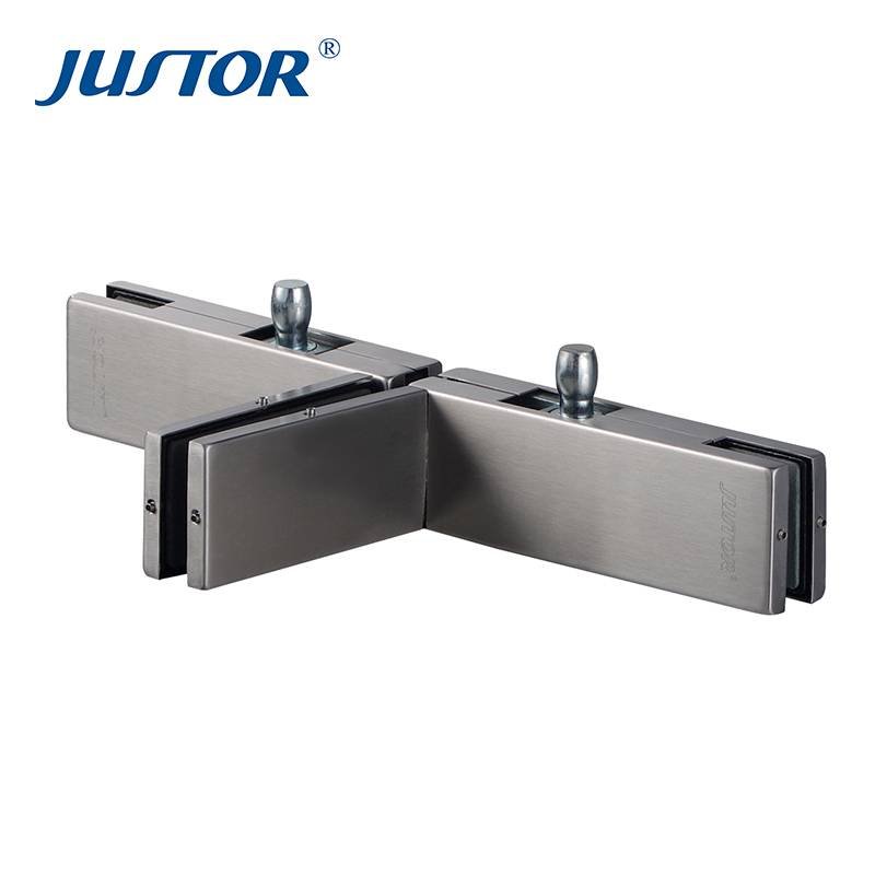 JU-490B manufacturer 304sus bottom patch fitting / stainless steel glass door patch fitting