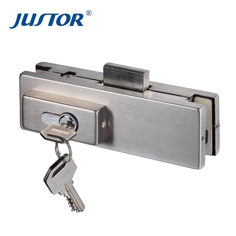 JS-510 Factory directly sell Door Control Hardware stainless steel glass door lock patch fitting