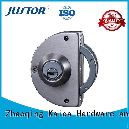 Ju W505 Sus304 Stainless Steel Half Round Glass Door Lock